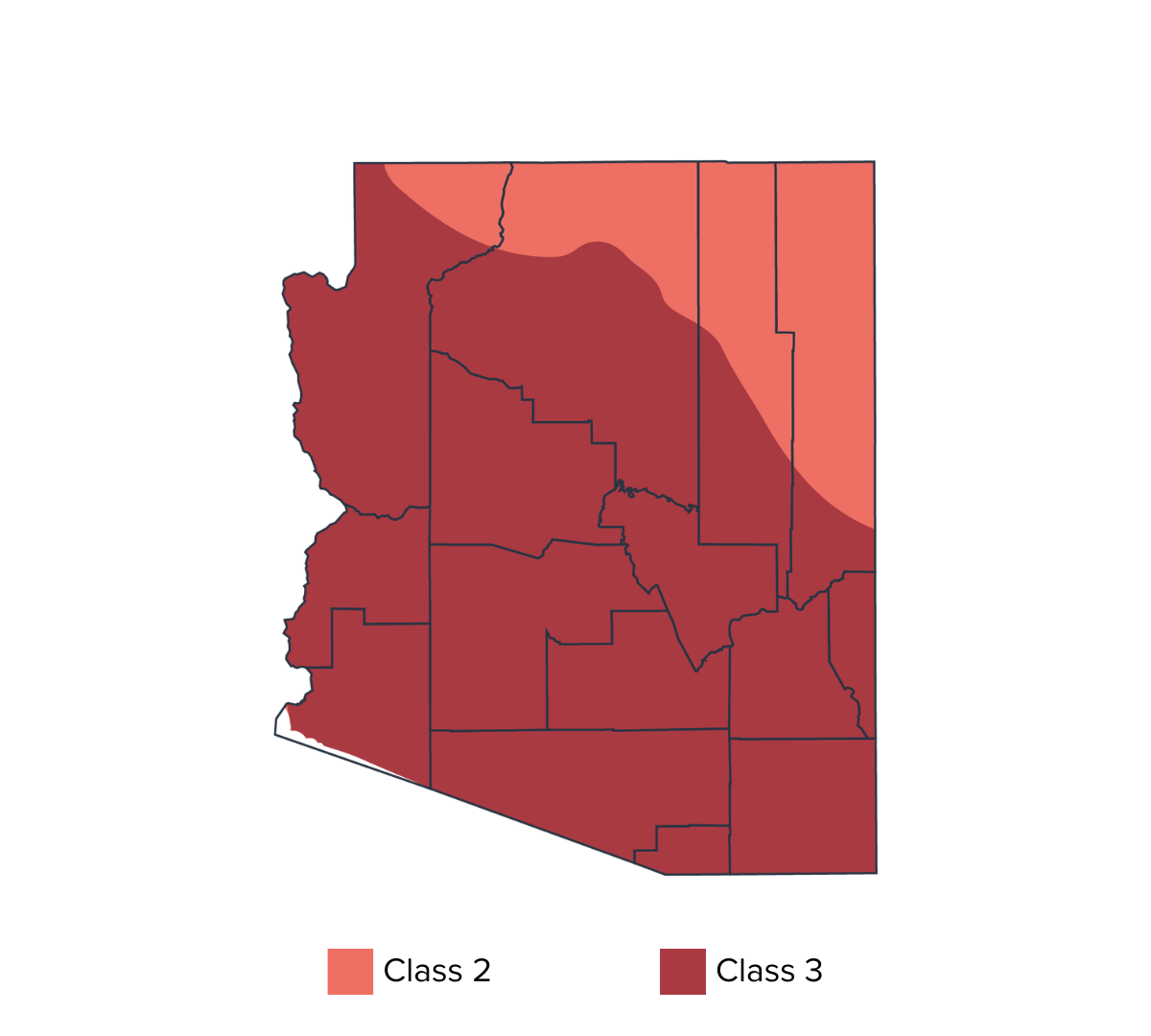 Arizona WBGT Map