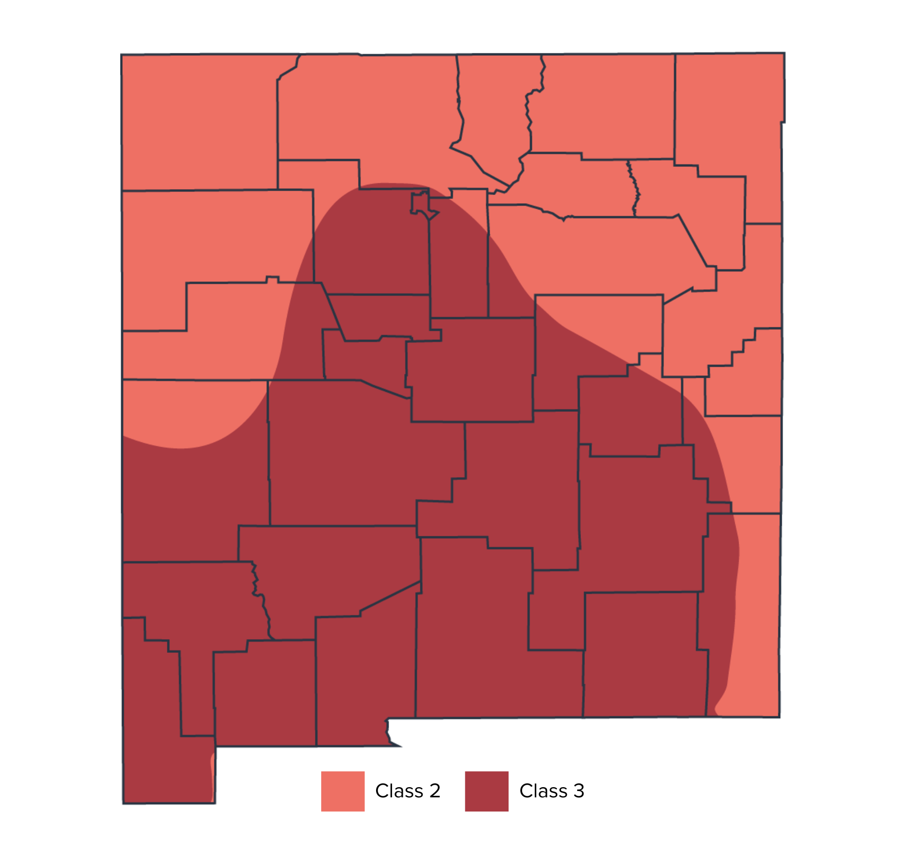 New Mexico NMAA WBGT Map